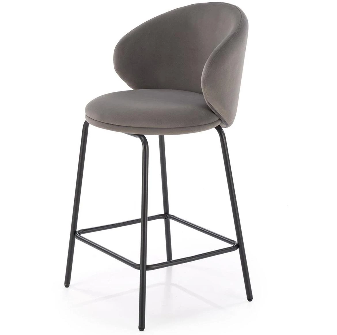 H121 barska stolica 51x50x92 cm siva/crna