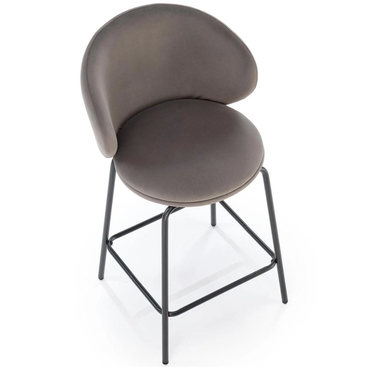H121 barska stolica 51x50x92 cm siva/crna