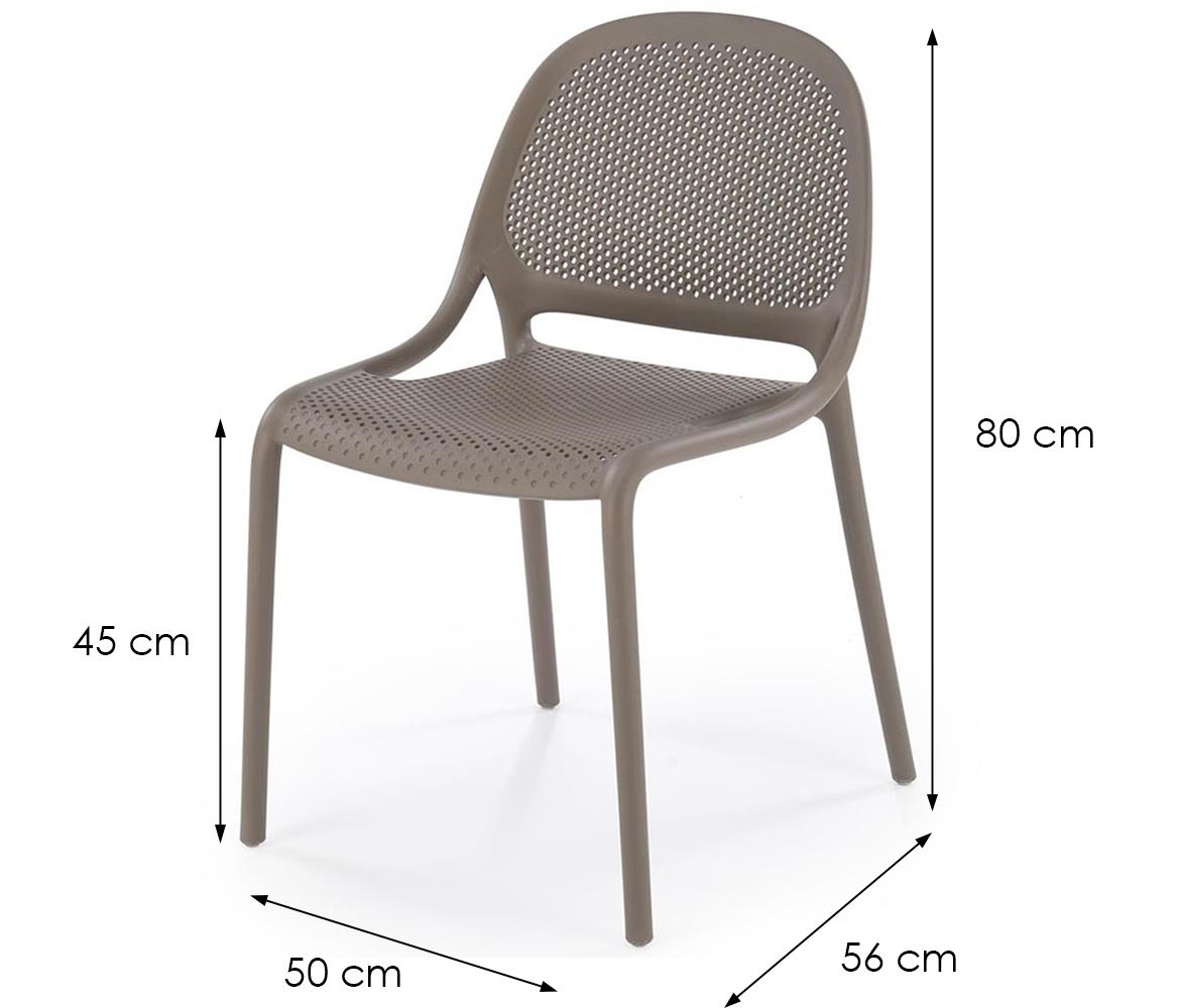 K532 stolica 50x56x80 cm bež