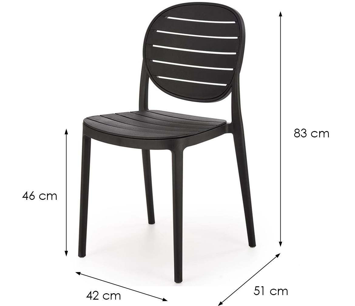 K529 stolica 42x51x83 cm crna