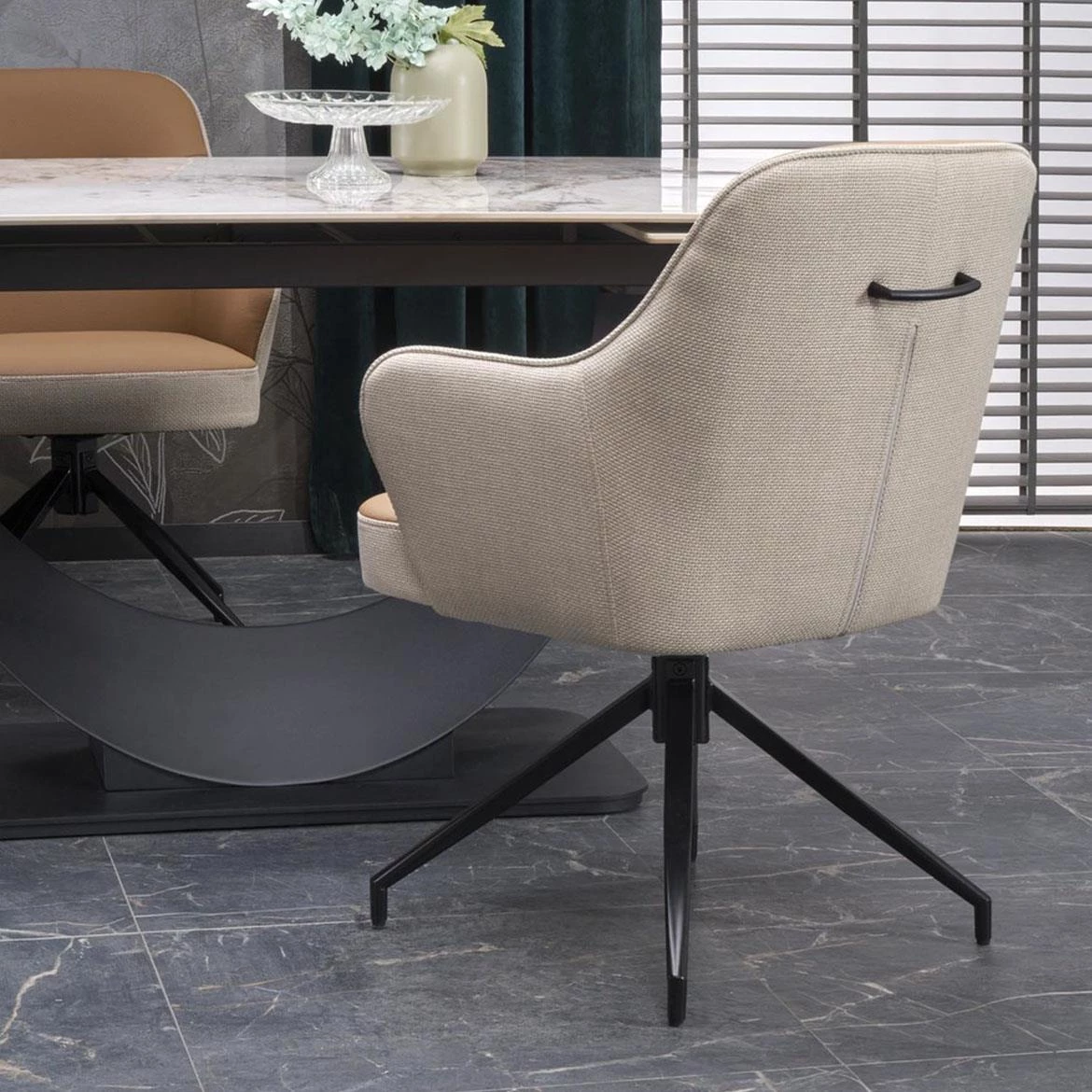 K527 stolica 60x65x85 cm bež/braon