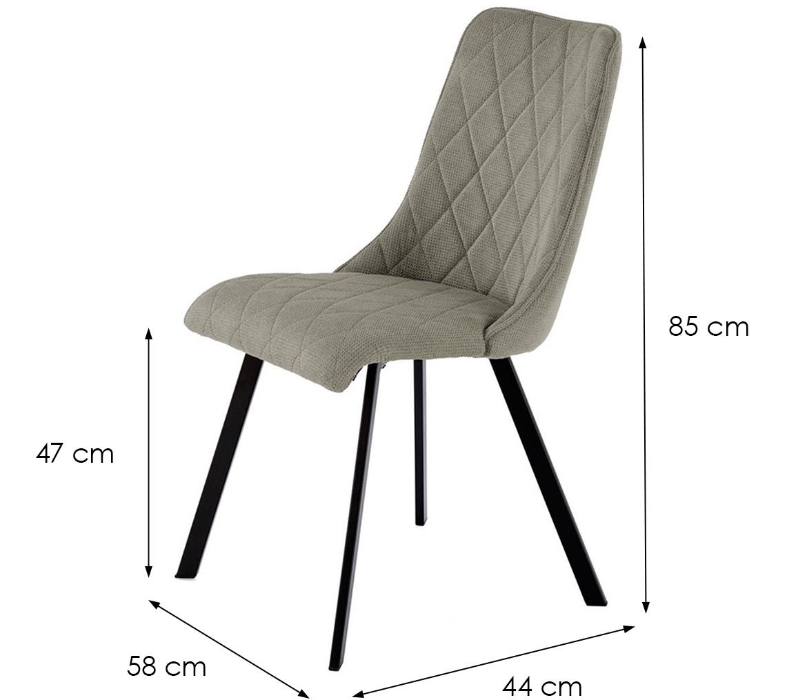 K561 stolica 44x58x85 cm maslinasto zelena