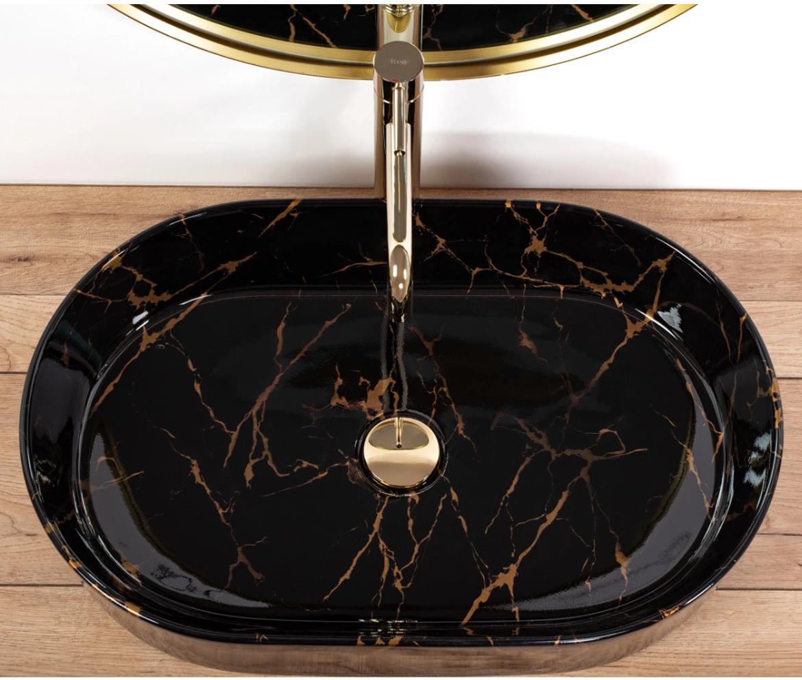 Umivaonik Nadia 60 Black Marble Shiny Reau0539