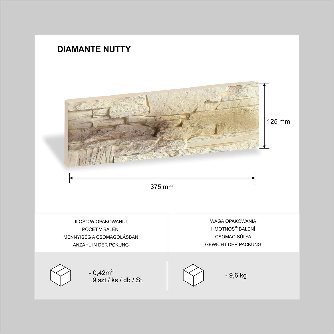 Betonski kamen Diamante Nutty