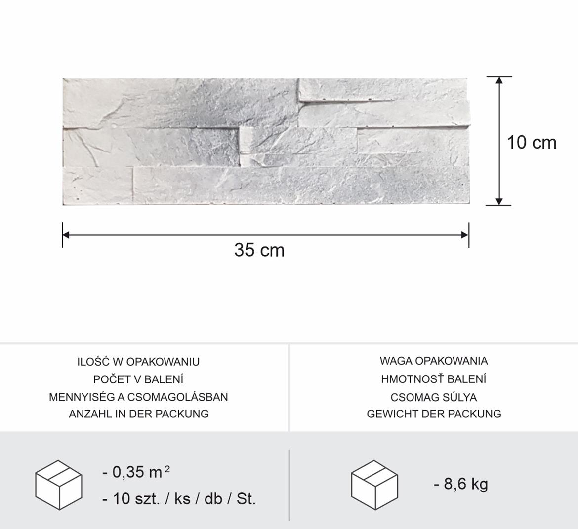 Betonski kamen Cata sivi