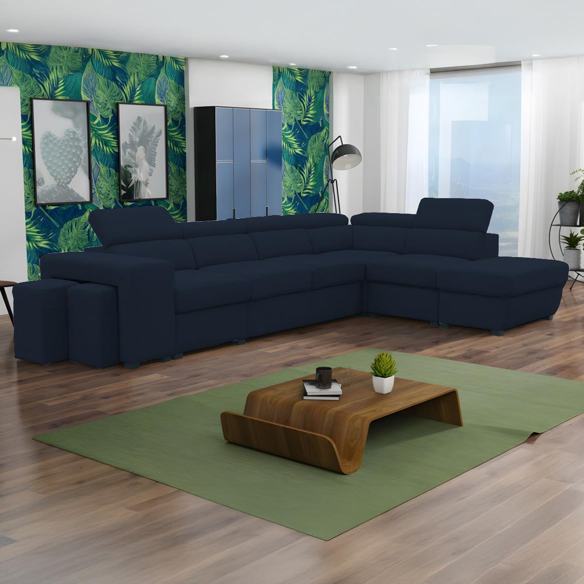 Positano ugaona sofa 2KSPUFA+B+1+2F+R+1+OTM Anthologi 14 GR