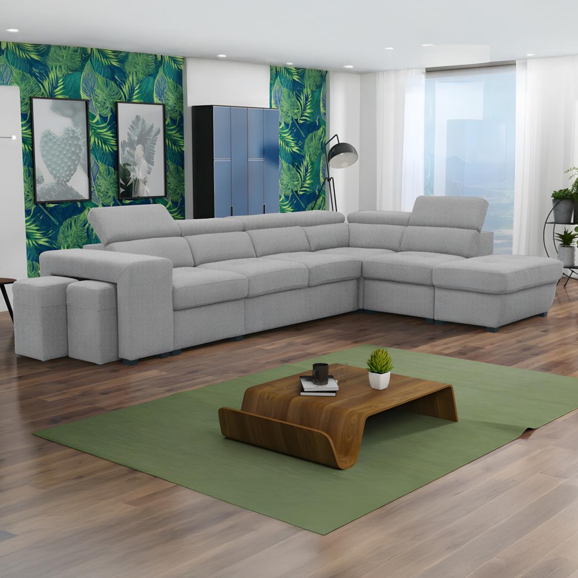 Positano ugaona sofa 2KSPUFA+B+1+2F+R+1+OTM Antologi?a 15 SZ