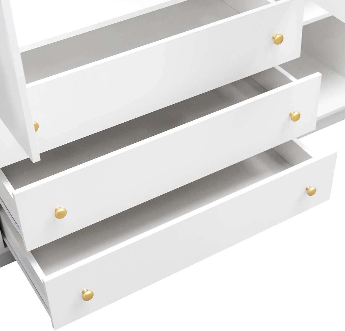 Bali D4 ormar 4 vrata + 3 fioke 196x58x200 cm beli