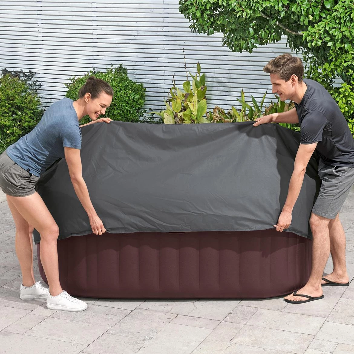 Termo pokrivac EnergySense za masažne bazene Lay-Z-Spa 201x201x80 cm 60332