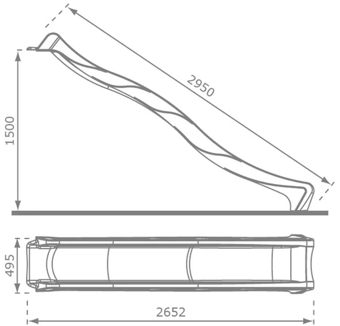 Tobogan 150 plavi