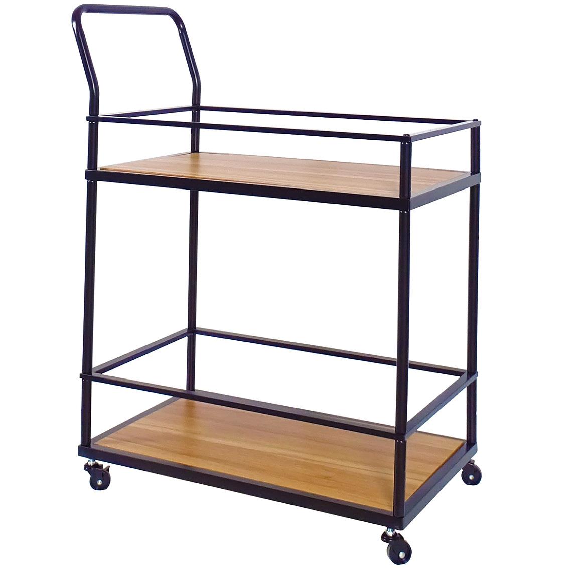 Kuhinjska kolica PD230206 70x40x90 natur/crna