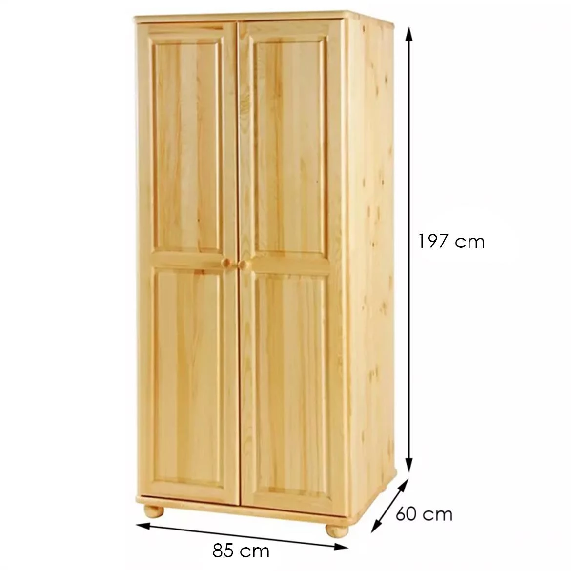 Merkur SOS ormar 2vrata 85x60x197 natur