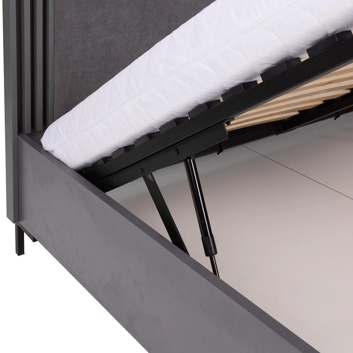 Allmo AL19 160 krevet s podiznom podnicom 168x208x94,5 cm grafit