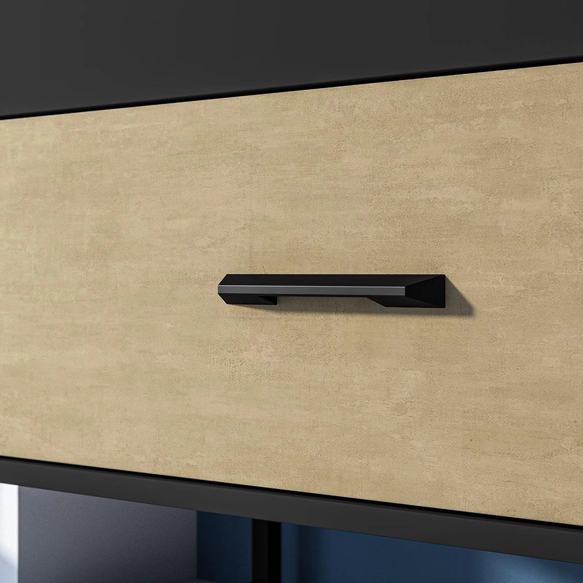 Colt 06 komoda 3fioke+1vrata 120x40x90 natur crna