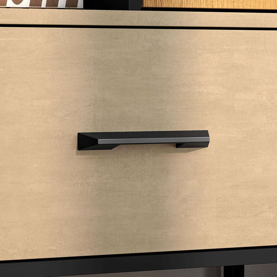 Colt 04 polica 1vrata+1fioka 80x40x157 natur  crna