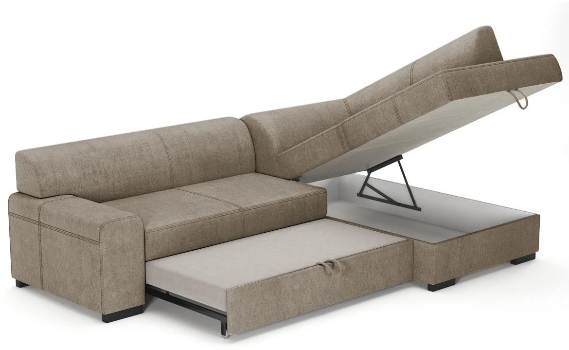 Minos ugaona garnitura s ležajem 260x175x71 Vogue 4 desna