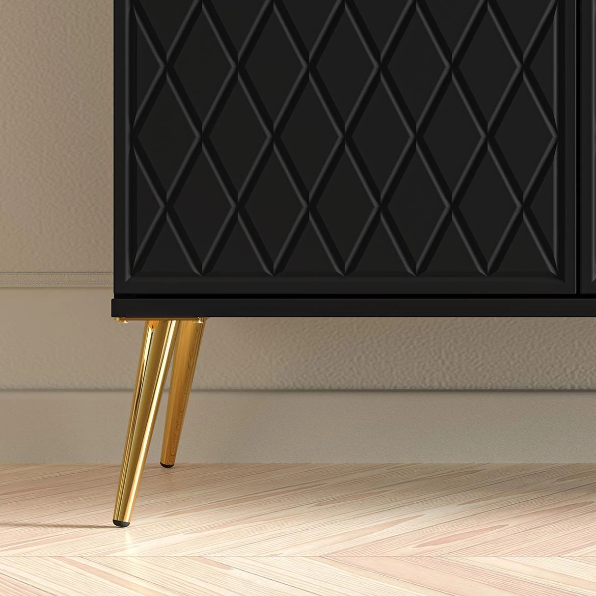 Eljot 01 komoda 160x40x85 cm crna