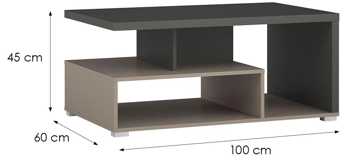 Serio 99 klub stolic 100x60x45 crni/congo