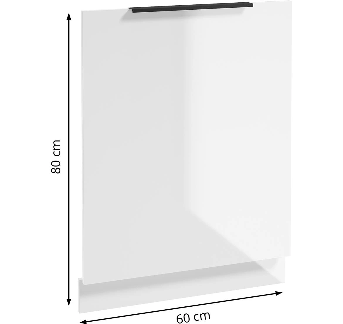 Basti B60 vrata za sudomašinu 60x2x80 cm bela