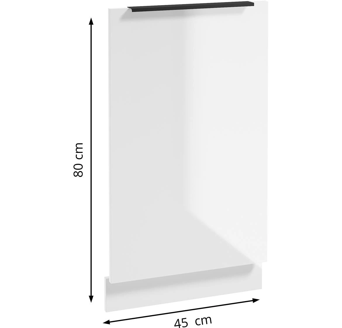 Basti B45 vrata za sudomašinu 45x2x80 cm bela