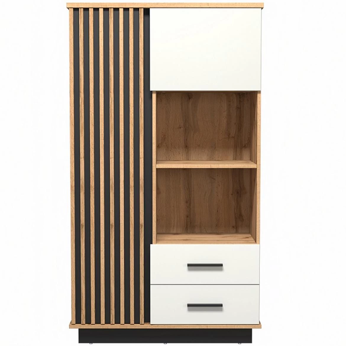 Santi 7 2d2s  ormar 2vrata+2FIOKE90X40X152 wotan hrast/bela