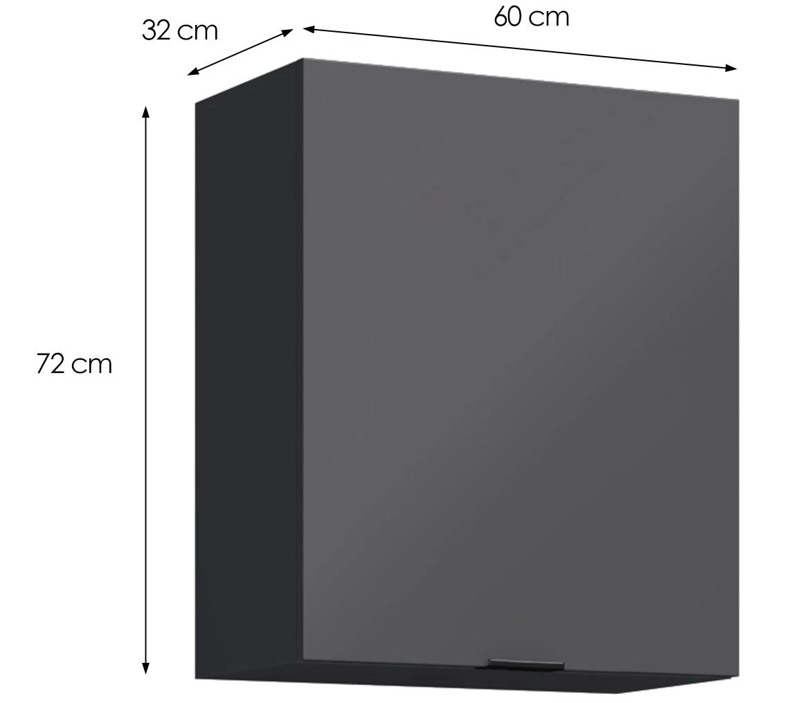 Loft II  G60 viseci element 1vrata 60x32x72 Grafit siva