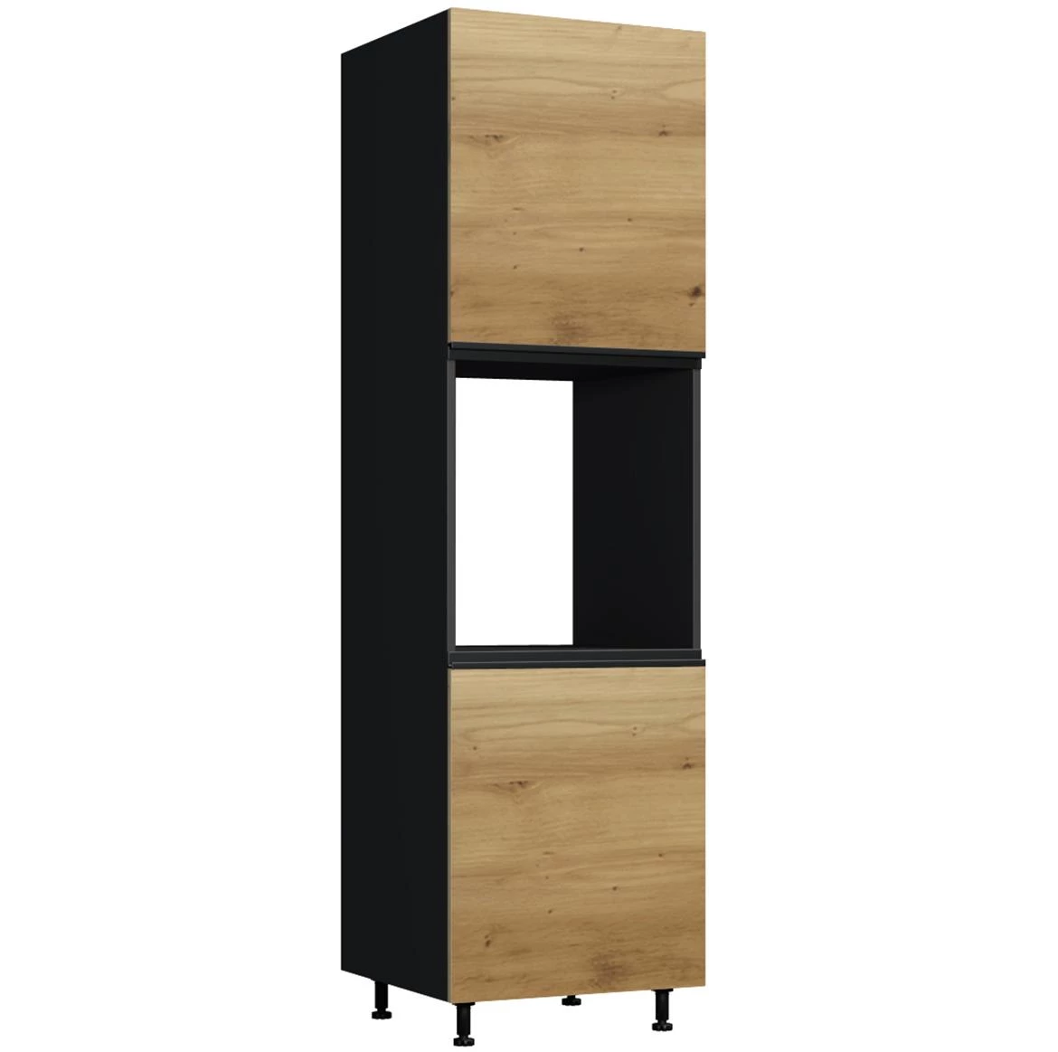 Industry D60 KU ormar 2vrata 60x58x214 crni/artisan