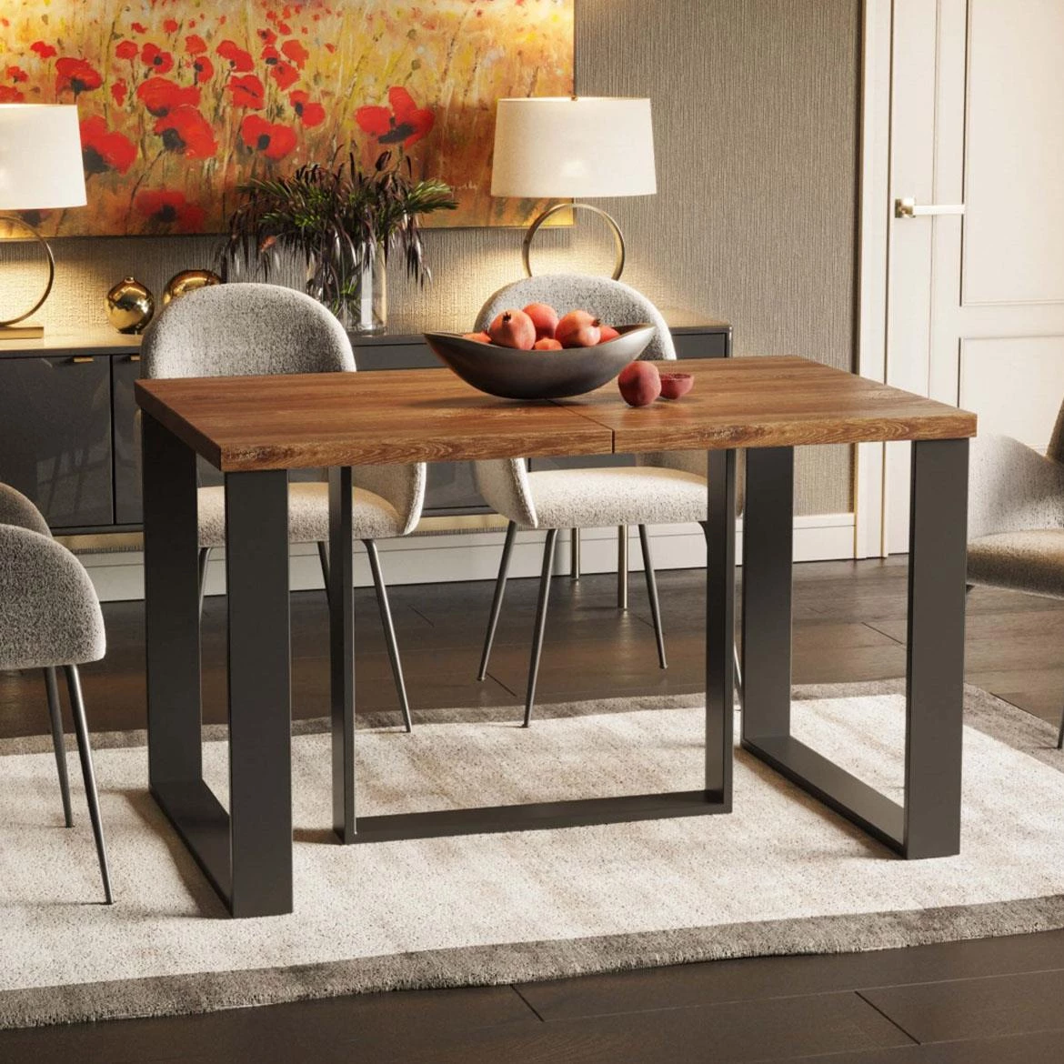 Borys max-250 produživi sto 130 (250)x85x76 hrast Stirling