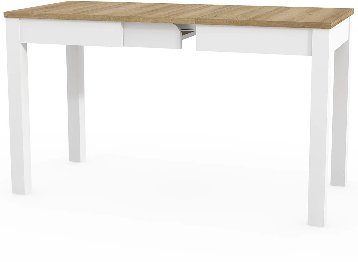 Orion produživi sto 60x100x75 cm hrast/beli