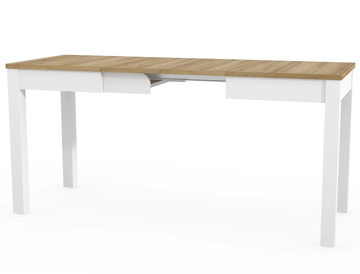 Orion produživi sto 60x100x75 cm hrast/beli
