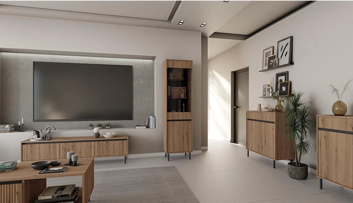 Osaka 501 1F viseci ormaric 1 vrata 45,8x32x100 cm hrast