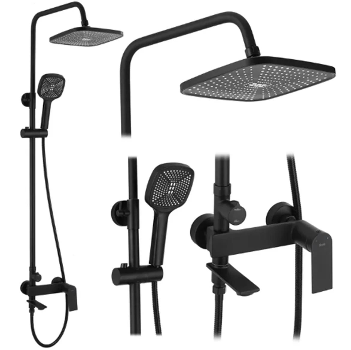 Rea set za tuširanje sa efektom olu?e, crni MY1902-78B
