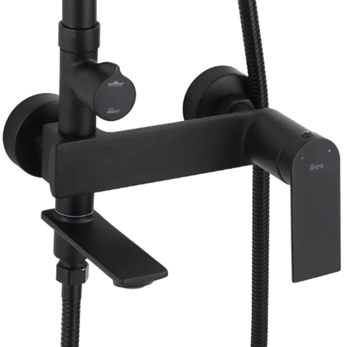 Rea set za tuširanje sa efektom olu?e, crni MY1902-78B