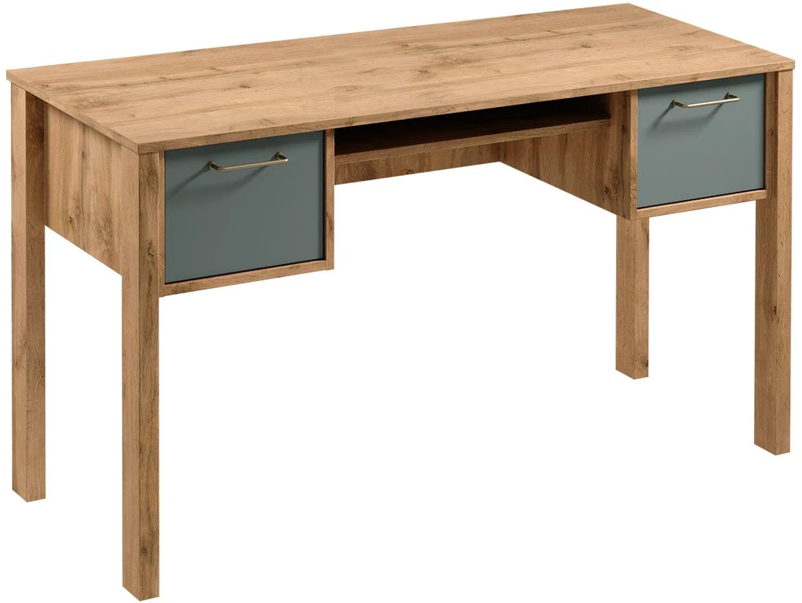 Indigo B2S sto  2 fioke 75x53x138 cm votan hrastovo- zelene boje