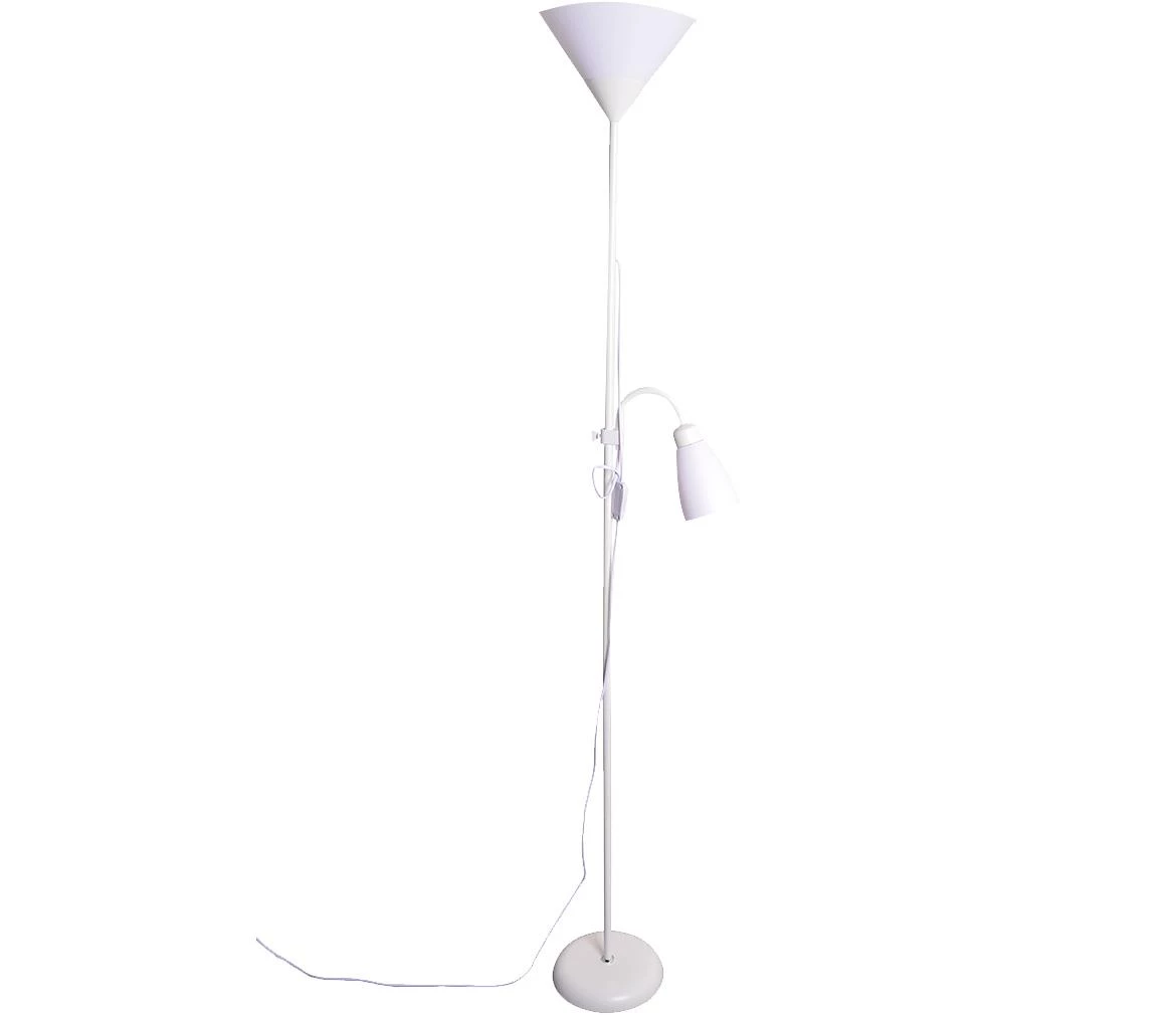 Podna lampa Cleo bela