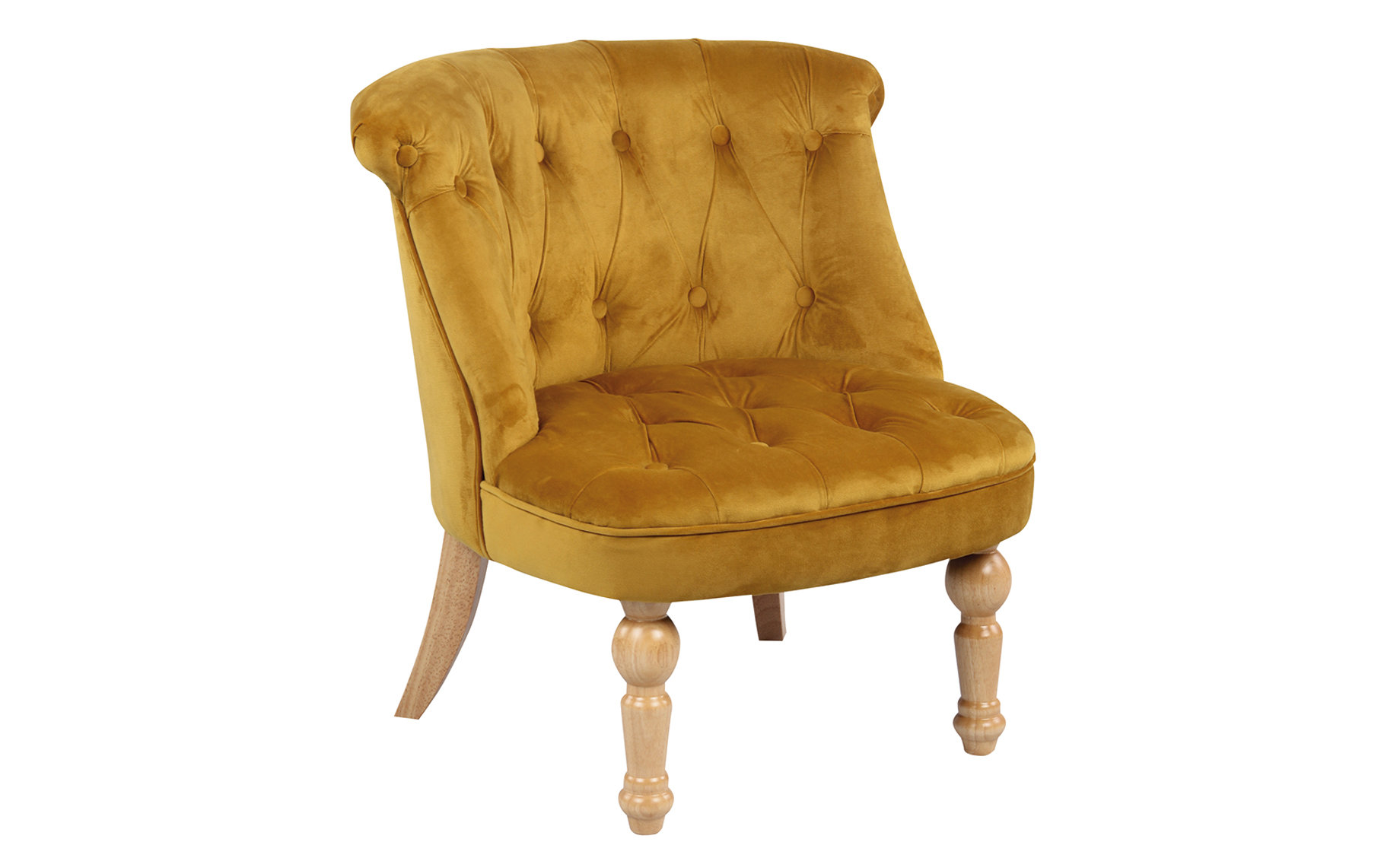 Velvet fotelja zlatna 68x64x71cm