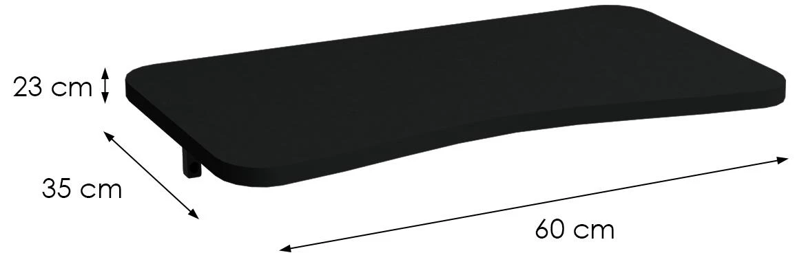 Zidni sklopivi radni sto Fd-Wmfd-007 60x35x23 Antracit