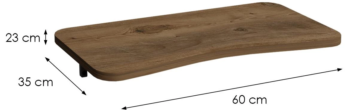 Zidni sklopivi radni  sto Fd-Wmfd-001 60x35x23 natur