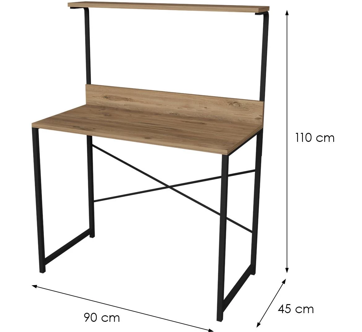 Radni sto FD-4590sd-001 tamni natur 90x45x110