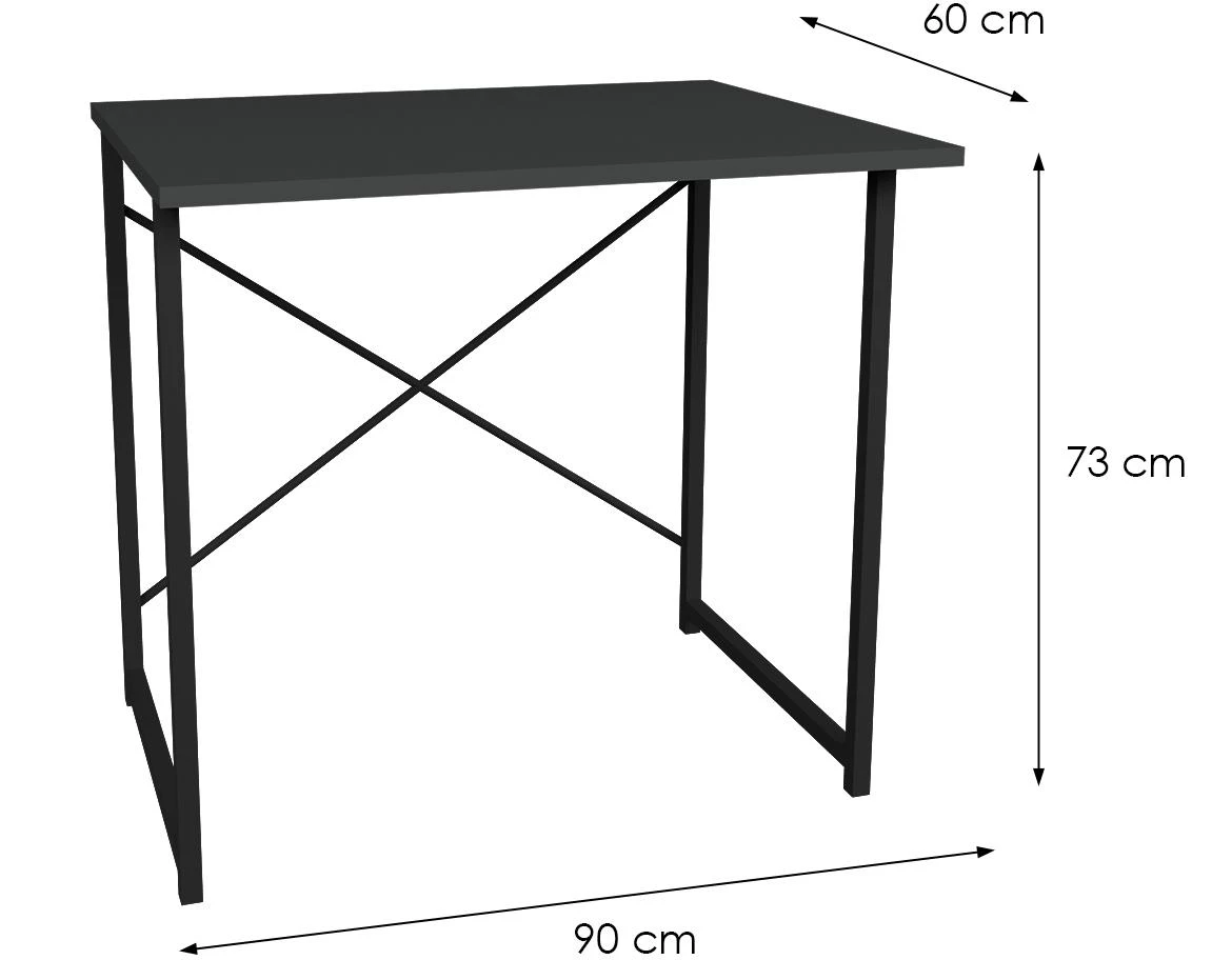 Radni sto FD-6090od-007 Antracit 90x60x73