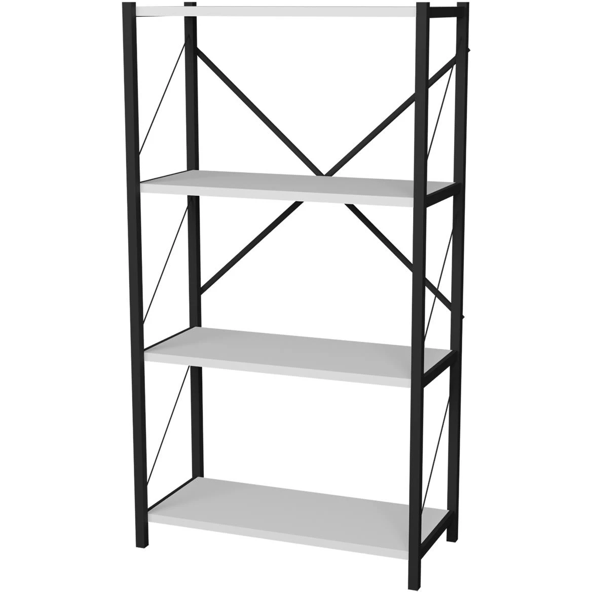 Polica FD-4LBS-002 bela 60x30x114