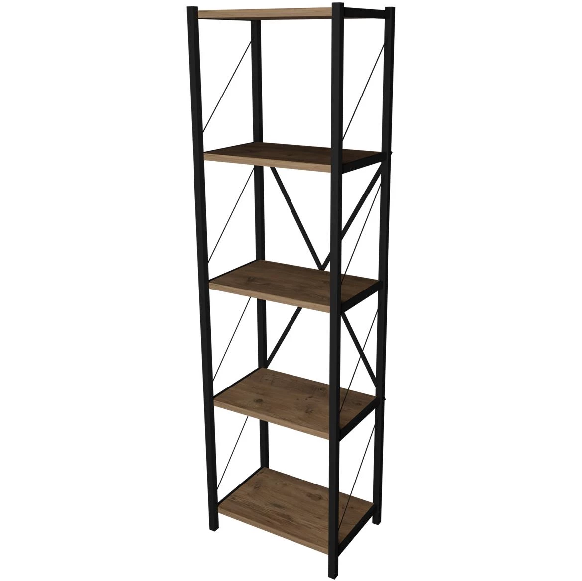 Polica FD-5LNBS-001 tamni natur 40x30x150