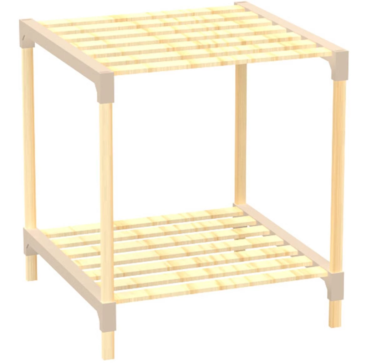 Višenamenska polica FIX2013-2 prirodna/bež boja 41x34x46