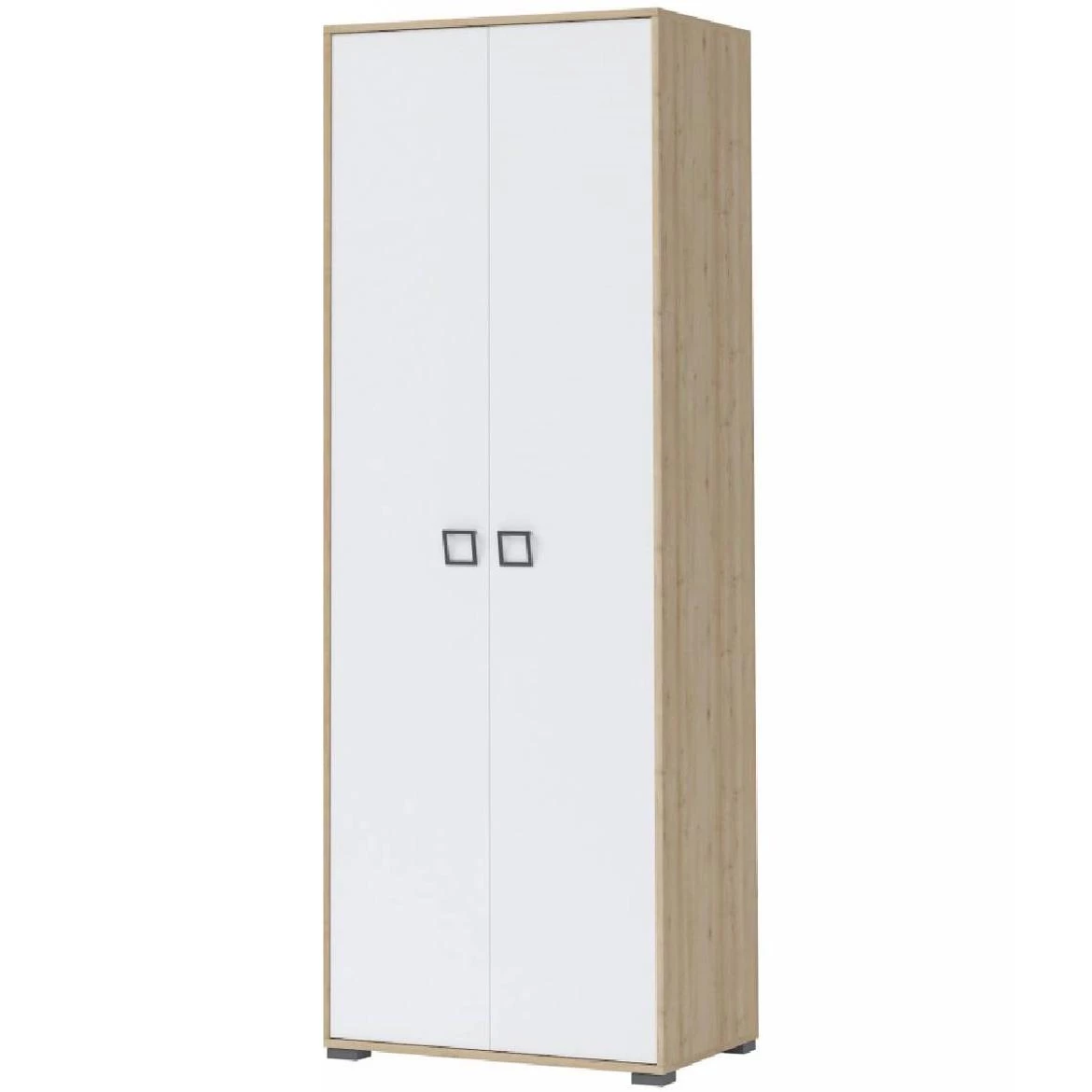 Kiki G2P-BK/KI-15 ormar 2D + 2 vrata, 84x56x198 cm, boja bukva/bela