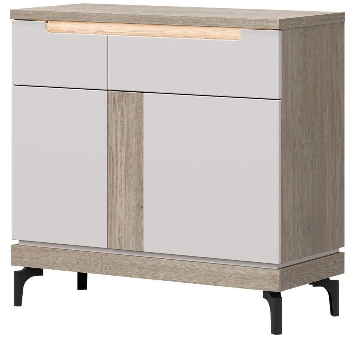 Aston An02 Komoda 90x39x87,5 hrast/kašmir bež