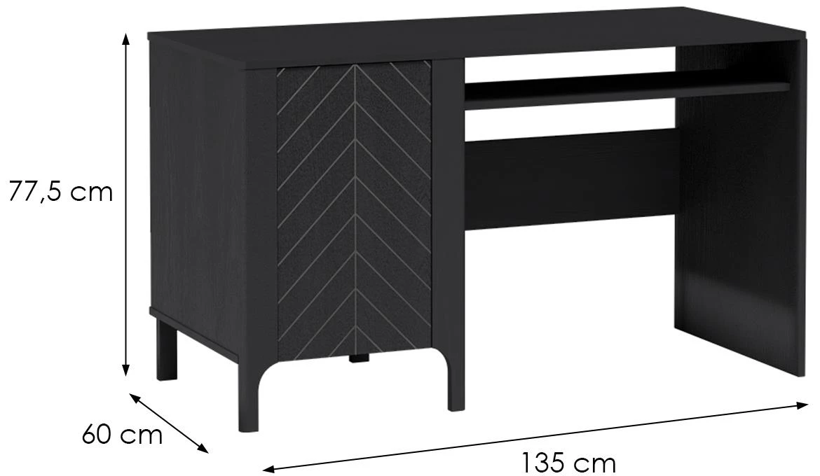 Malumi M9 radni stol 135x60x77,5 crni