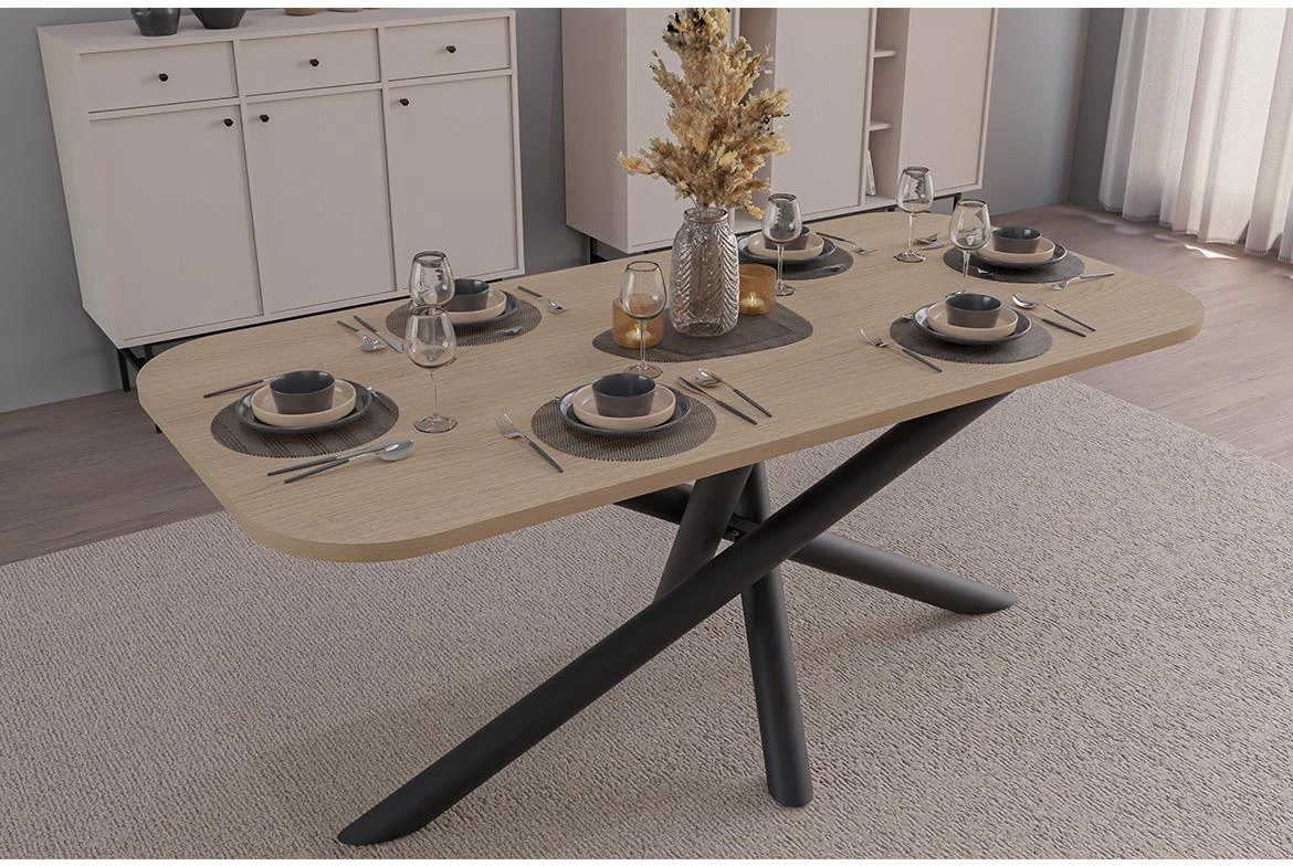 Oslo sto 185x90x77cm Lindberg hrast