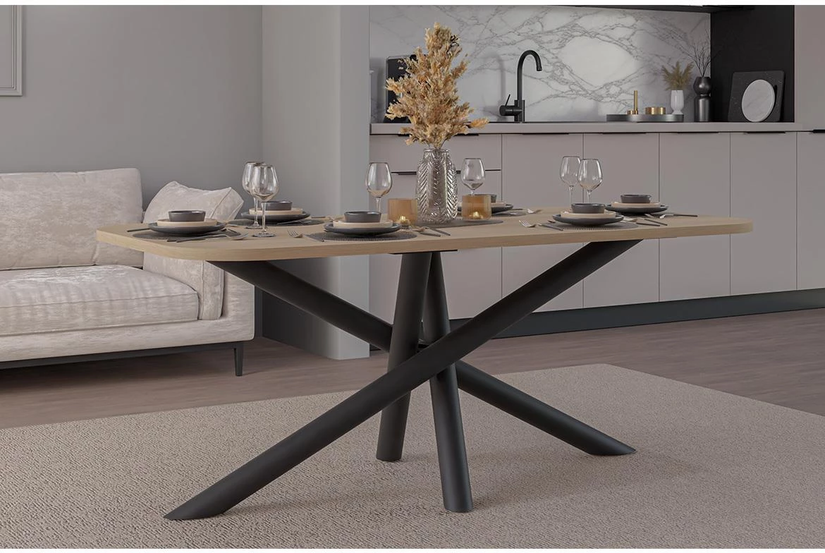 Oslo sto 185x90x77cm Lindberg hrast