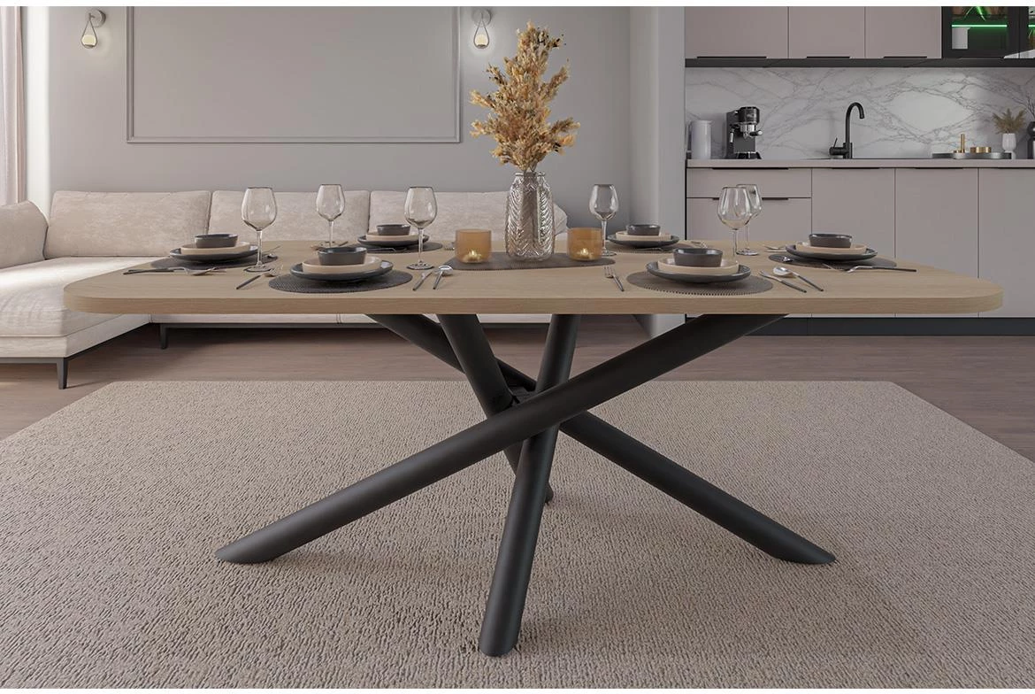 Oslo sto 185x90x77cm Lindberg hrast