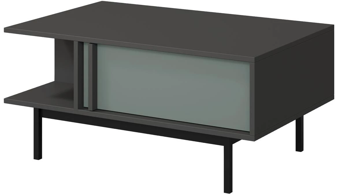 Alsy 12 klub stocic 93x60x43 siva/aloe zelena